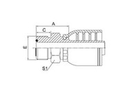 14211-RW 美制ORFS外螺纹平面O形圈密封