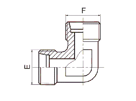 1C91D9 90° Bent Connector