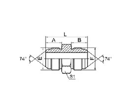1J American JIC external thread 74° external cone